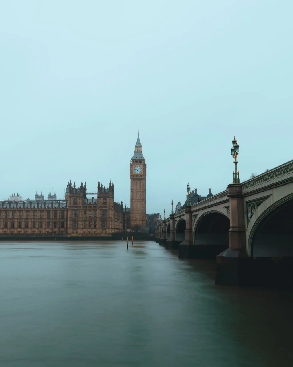 Scenic view of Big Ben and Westminster Bridge