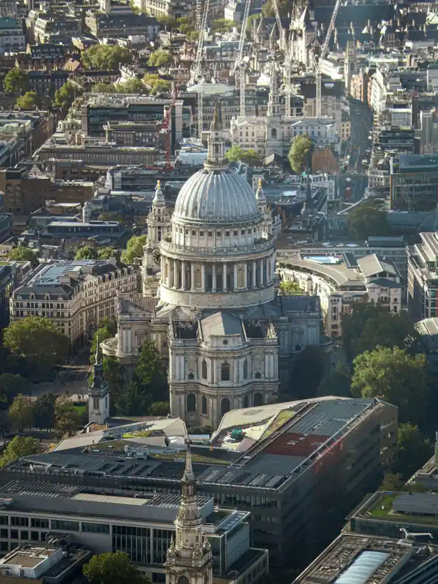 St Pauls Cathedral Aerial